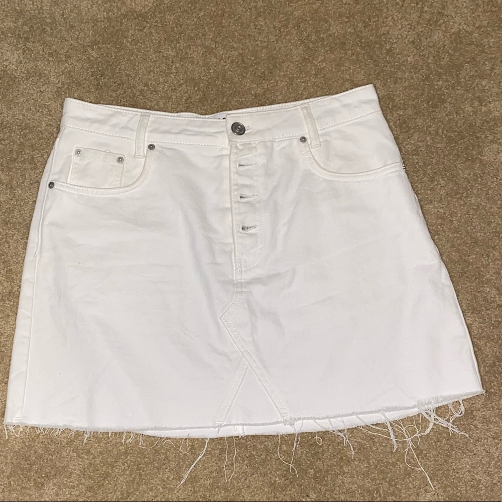 Urban Outfitters White Denim Skirt